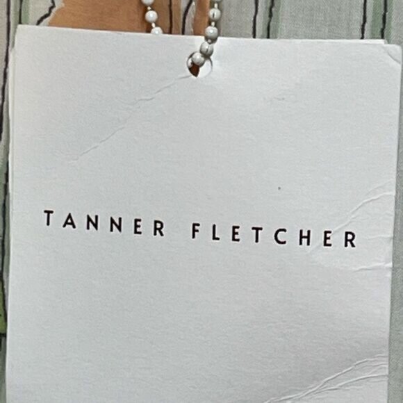 Rare NWT Tanner Fletcher WHITE JOYCE SHIRT IN ORANGE POPPIES Mens Sz XS Women - Picture 7 of 8